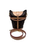 Louis Vuitton Monogram Nano Bucket Bag with Microchip and Adjustable Strap