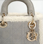 Mini Lady Dior Suede Satchel