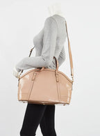 Gucci Microguccissima Patent Leather Dome Bag - Beige Nude