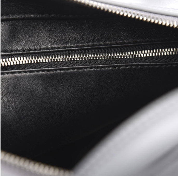 Balenciaga Calfskin S Triangle Duffle Grey Bag