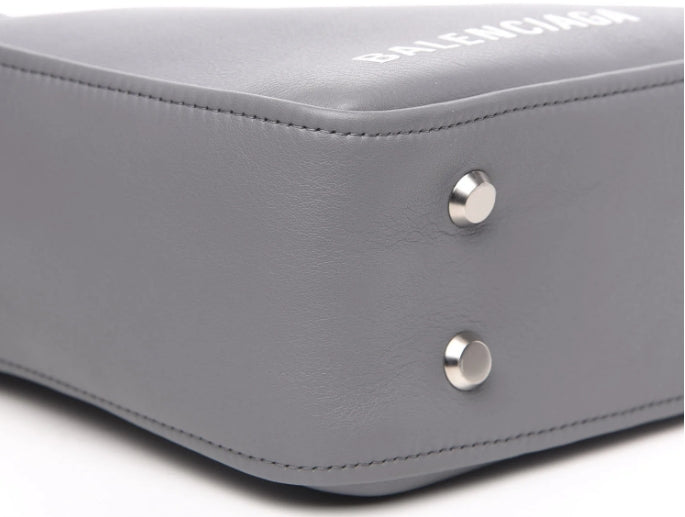 Balenciaga Calfskin S Triangle Duffle Grey Bag