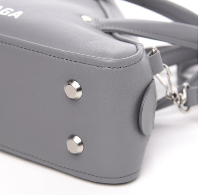 Balenciaga Calfskin S Triangle Duffle Grey Bag