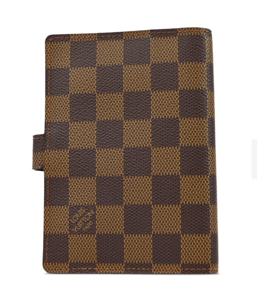 Louis Vuitton Damier Ebene Small Ring Agenda PM Cover