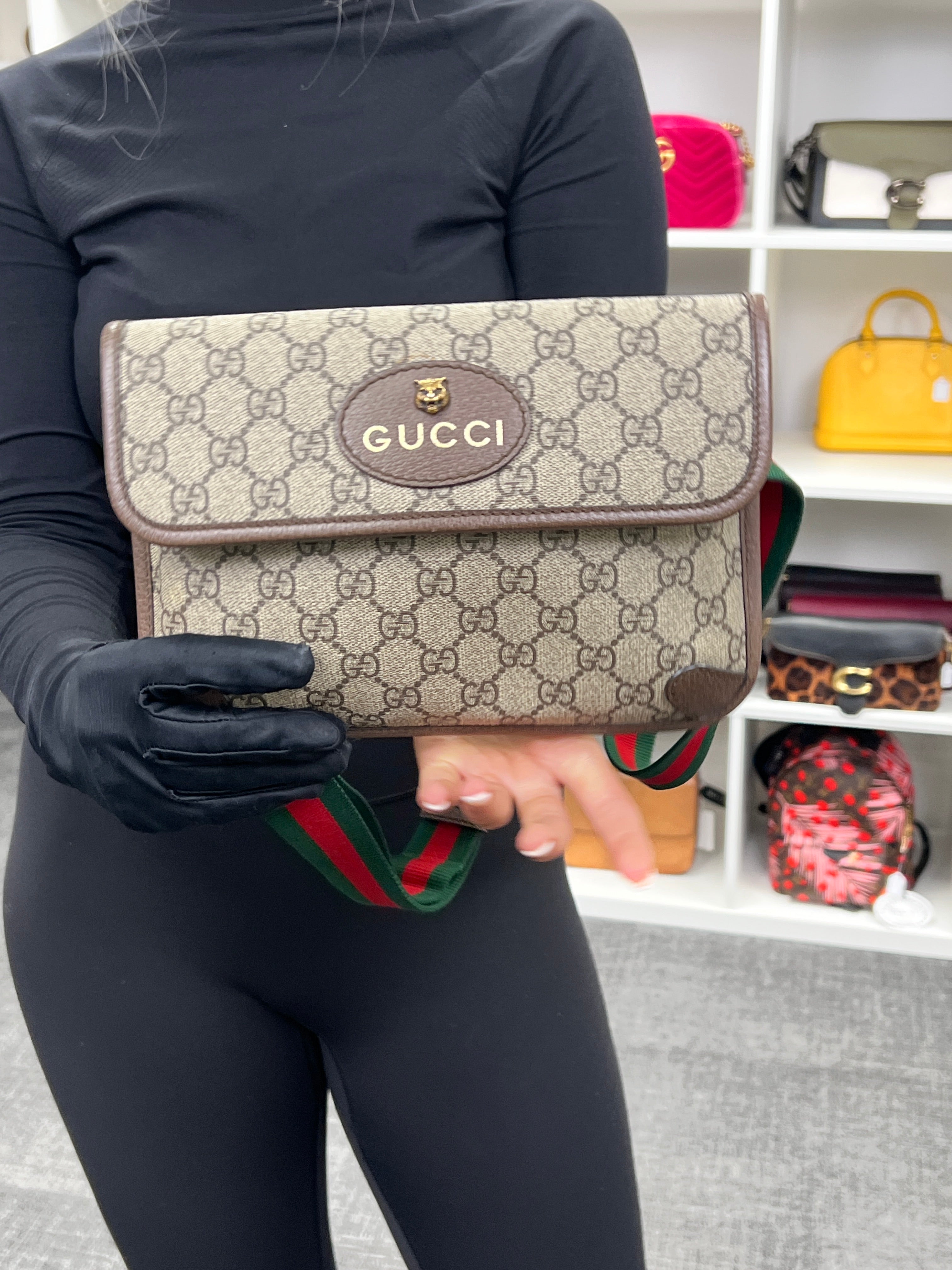 Gucci tiger mesenger bag