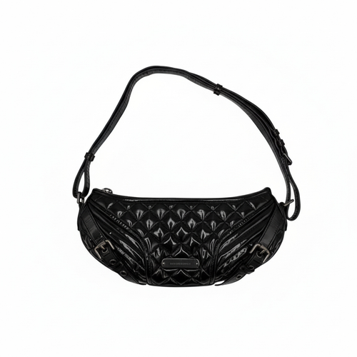 preowned authentic burberry shoulder bag in black patent leather in excellent condition for sale designer handbag 