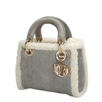 real christian dior mini lady dior cannage crossbody bag in excellent condition for sale 