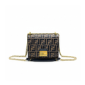 authentic preloved fendi FF logo chain strap crossbody bag with gold hardware 