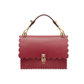 authentic fendi red leather Kan I top handle bag in good condition for sale 