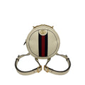 authentic gucci ophidia white leather gg logo backpack in great condition for sale 