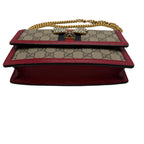 luxury used Designer handbag with gold chain with bee and gg canvas 