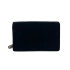back of gucci dionysus mini black velvet shoulder bag in excelletn condition 