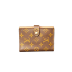Authentic Louis Vuitton Small Ring Agenda PM in Monogram canvas with gold-tone snap closure.