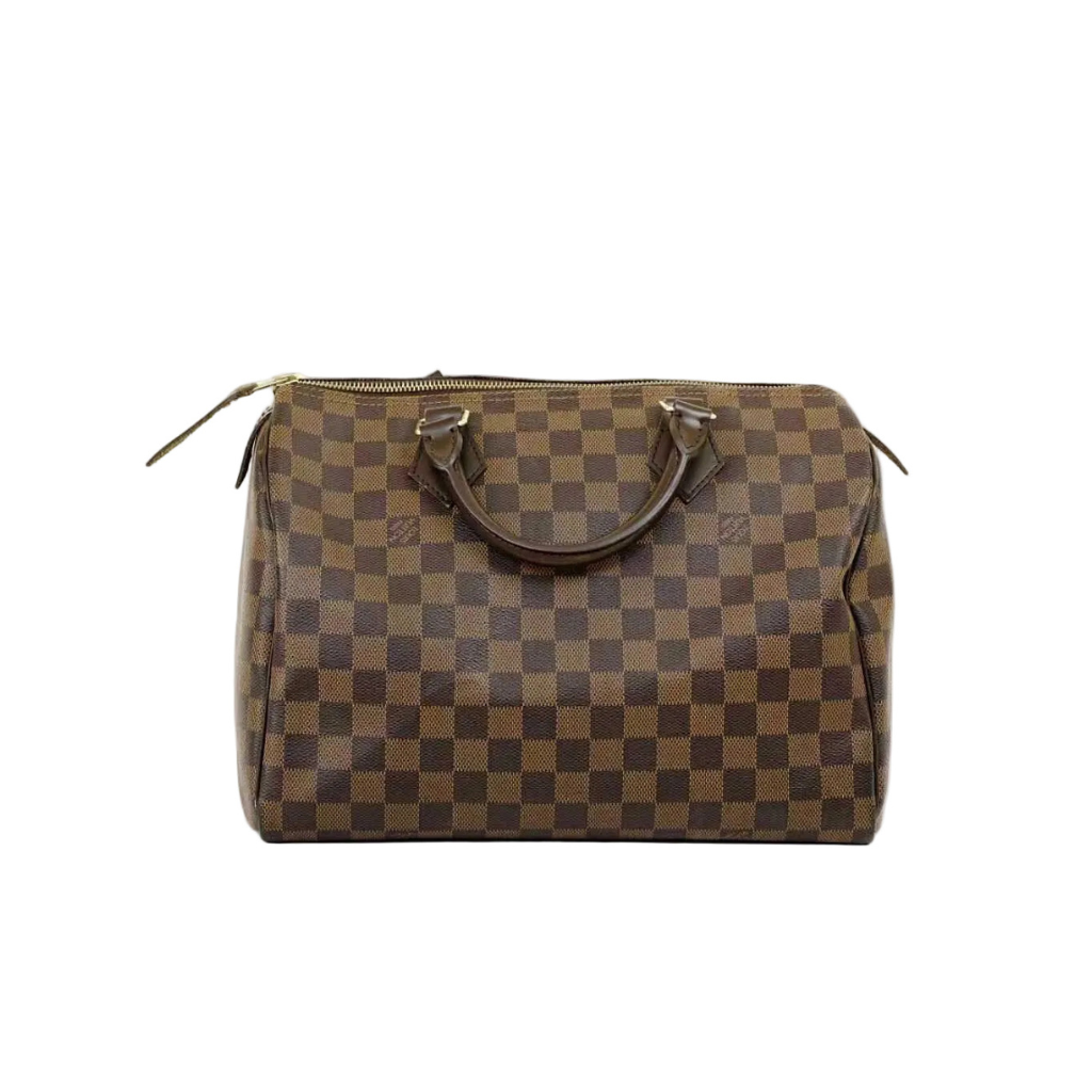 authentic preloved louis vuitton damier ebene speedy 30 duffle travel bag in great condition for sale