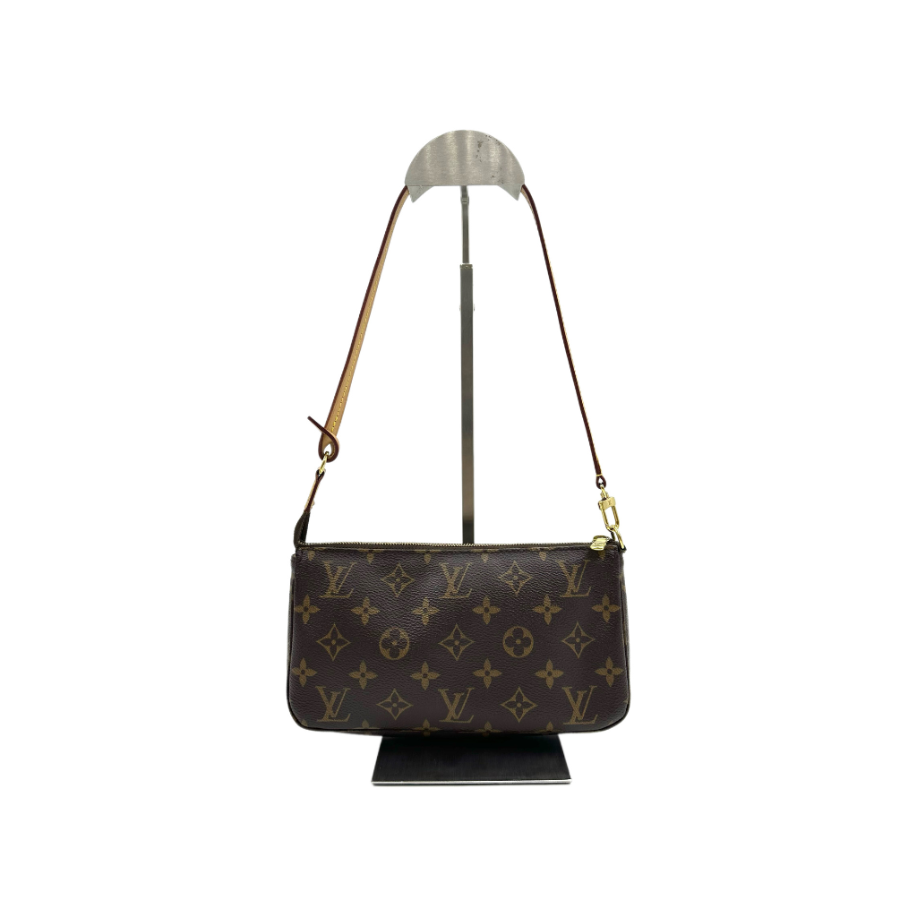 authentic vintage louis vuitton pochette accessories shoulder bag in monogram in great condition for sale 