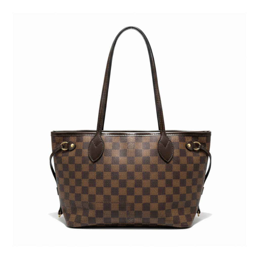 Pre-owned Louis Vuitton Neverfull PM Damiere EbeneTote