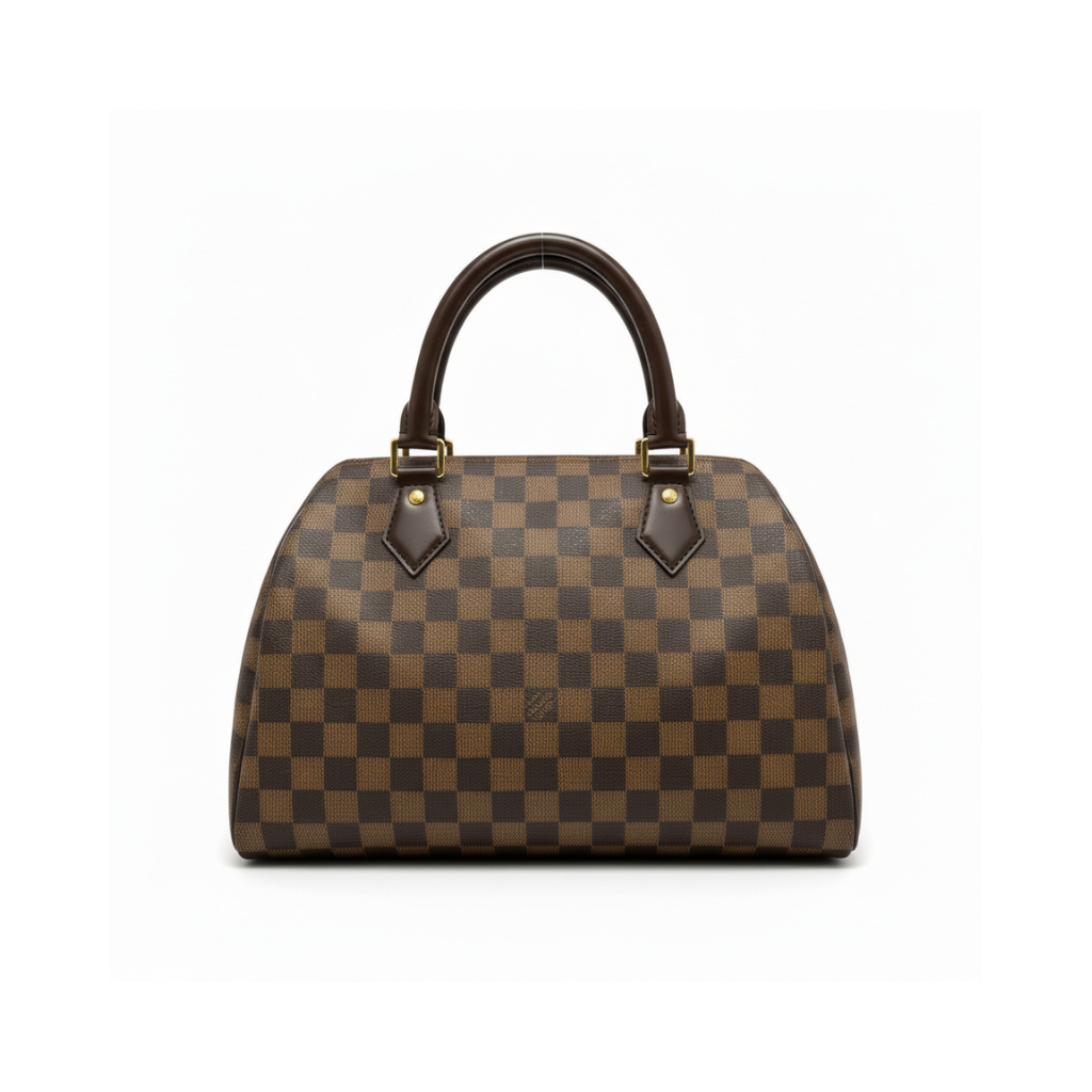 preloved luxury designer bag louis vuitton classic damier ebene canvas ribera gm in excellent condition for sale 