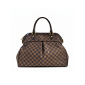 authentic preloved louis vuitton trevi gm monogram tophandle bag with gold hardware in excellent condition for sale luxury designer bag