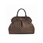 authentic preloved louis vuitton trevi gm monogram tophandle bag with gold hardware in excellent condition for sale luxury designer bag