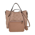 authentic preloved designer louis vuttion luxury leather monogram tote handbag with detachable pouch with zipper clisure in pink in great condition for sale  