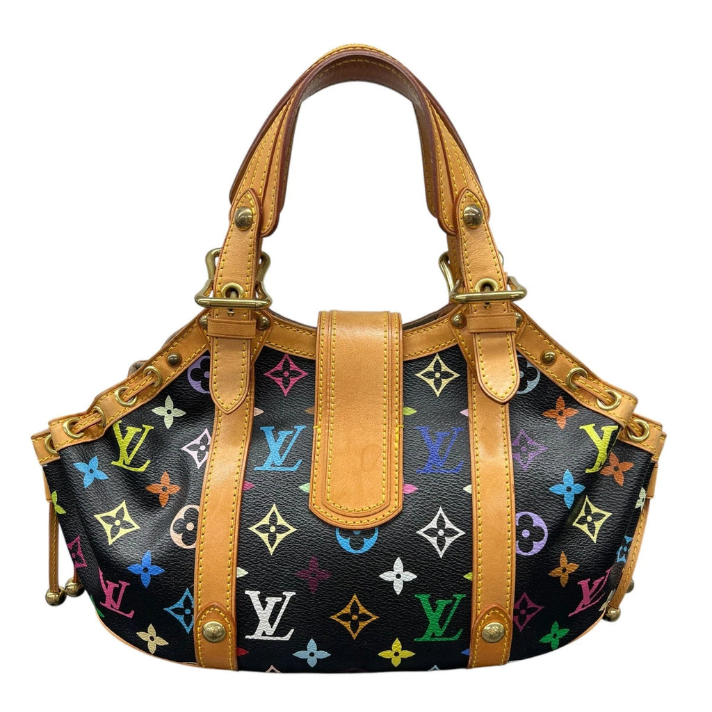 Louis Vuitton x Takashi Murakami Monogram Multicolore Black Theda Bag