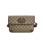 Gucci Neo Vintage GG Supreme Belt Bag – Beige/Ebony Canvas – Pre-owned Authentic Waist Bag