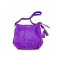 Coach Purple Leather Large Shoulder Bag
