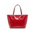 Gucci Red Guccissima Patent Leather Tote Bag