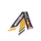 Hermès Twilly Scarf Black Multiple Colors Silk