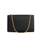 Saint Laurent Medium Kate Shoulder Bag Grain de Poudre Leather – Black & Gold