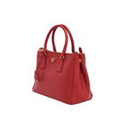 Prada Saffiano Lux Galleria Tote Bag - Red Leather (Pre-owned)